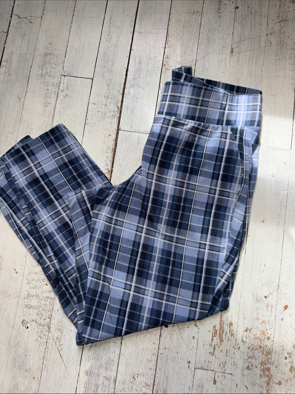 torrid Blue Plaid Leggings